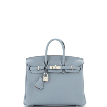 Hermes Birkin Handbag Verso Togo with Palladium Hardware 25