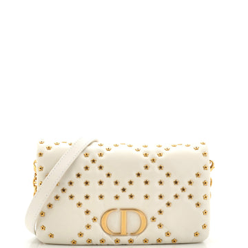 Christian Dior Caro Bag Lucky Star Studded Macrocannage Calfskin Mini