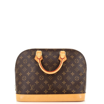 Louis Vuitton Vintage Alma Handbag Monogram Canvas PM Brown 22020282