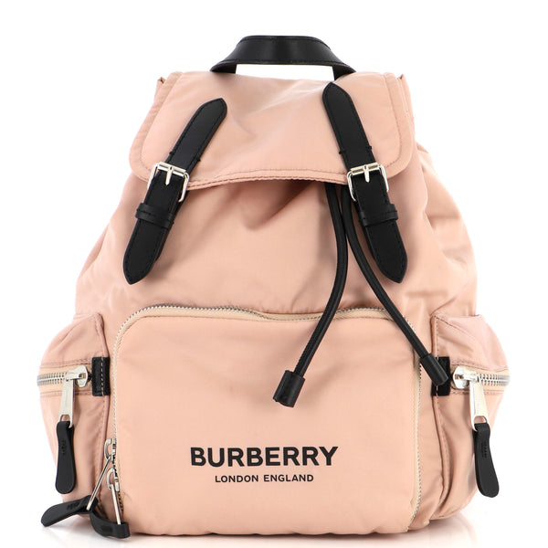 burberry pink leather backpack Rucksack Nylon with Medium 294280351 tanned leather Burberry Pink Mini Quilted Lola