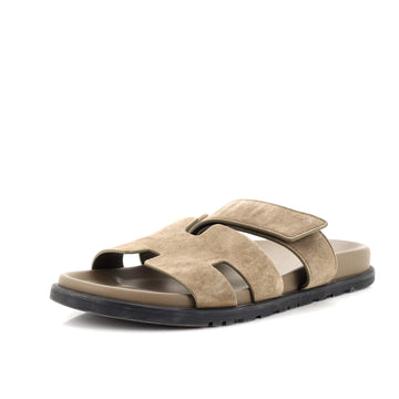 Hermes Men's Chypre Sandals Suede
