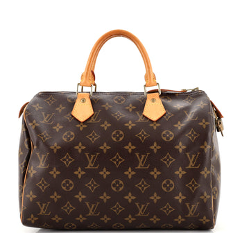 Louis Vuitton Speedy Handbag Monogram Canvas 30