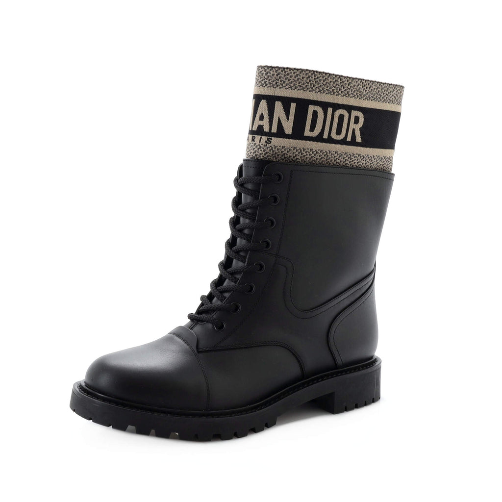 Dior Explorer Ankle Boot Black Beige Dior Oblique Jacquard Mens   3BO257ZKDH961  US