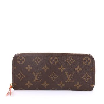 Louis Vuitton Clemence Wallet Monogram Canvas Brown