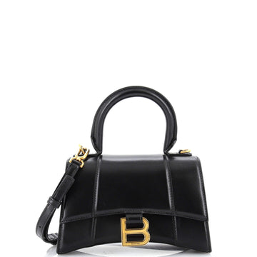 Balenciaga Hourglass Top Handle Bag Leather XS