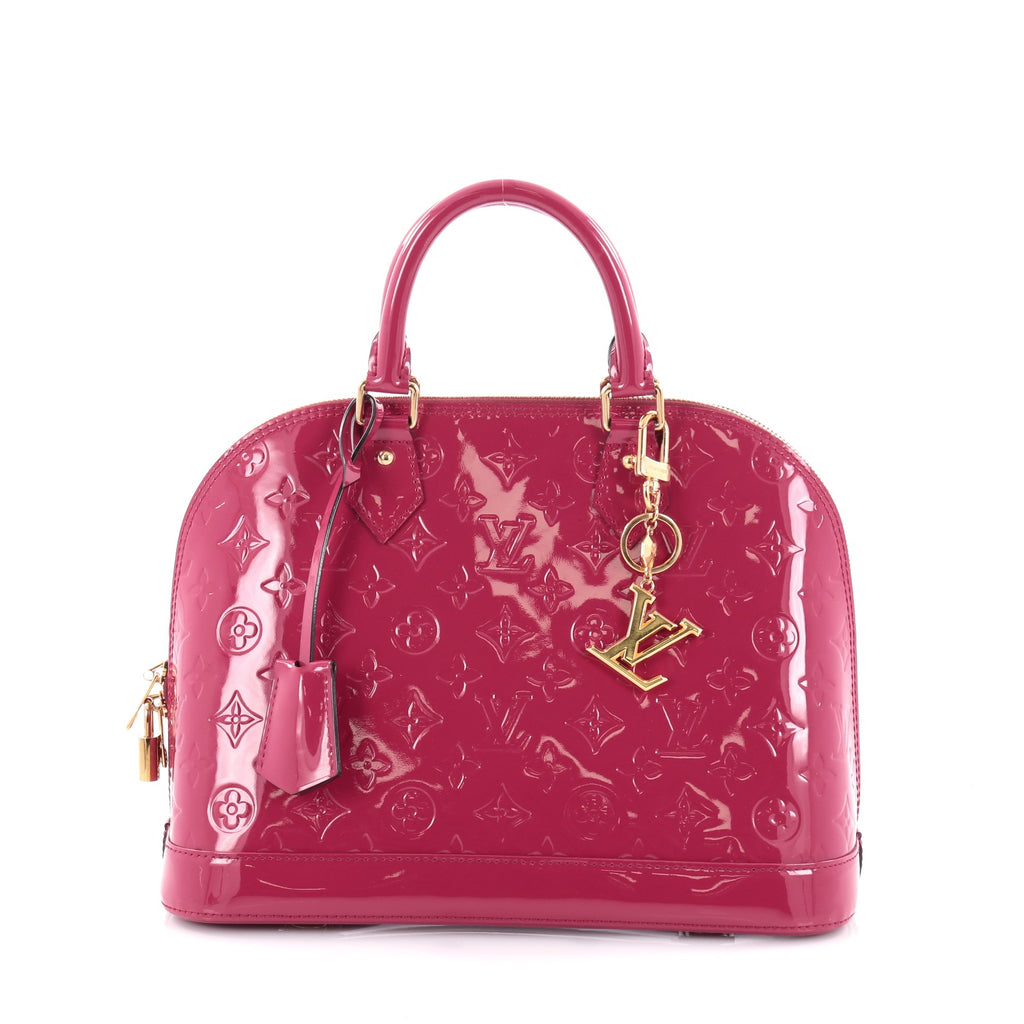 Louis Vuitton Alma BB Vernis Leather in Pomme D'Amour 