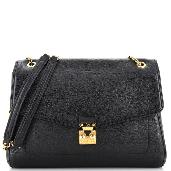 Louis Vuitton St Germain MM Monogram Leather Bag Black