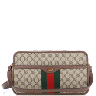 Gucci Ophidia Top Handle Camera Bag GG Coated Canvas Medium