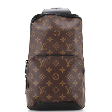 Louis Vuitton Avenue Sling Bag Macassar Monogram Canvas