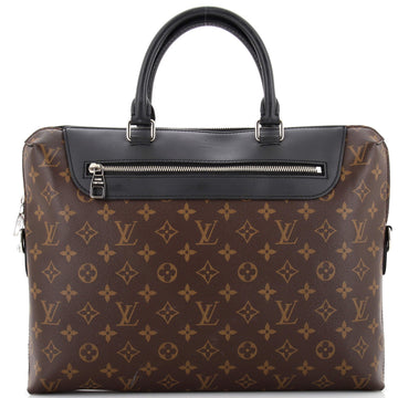 Louis Vuitton Porte-Documents Jour Bag NM Macassar Monogram Canvas