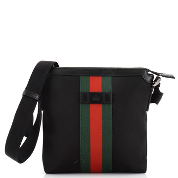 Gucci Web Messenger Bag (Outlet) Techno Canvas Small