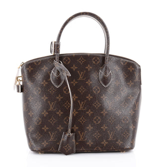 Louis Vuitton Lockit Handbag Monogram Fetish Canvas Brown