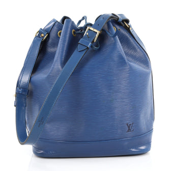 Louis Vuitton Noe Handbag Epi Leather Large Blue