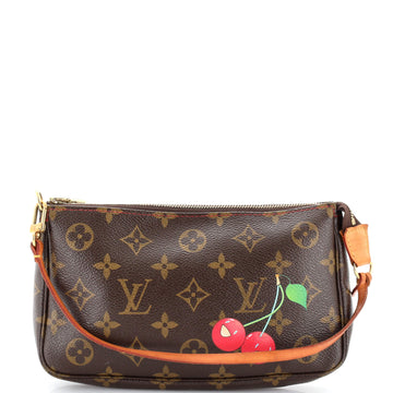 Louis Vuitton Pochette Accessoires Limited Edition Monogram Cerises Mini