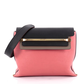 Chloe Tricolor Clare Shoulder Bag Leather Medium Pink 2204702