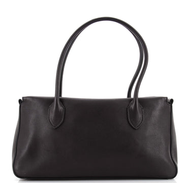 The Row E/W Top Handle Bag Leather