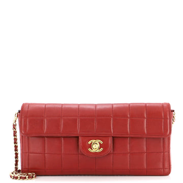 Chanel Chocolate Bar Flap Bag Quilted Lambskin East West