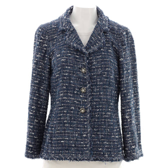 Chanel Women's Button Up Blazer Tweed