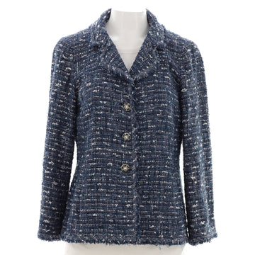 Chanel Women's Button Up Blazer Tweed