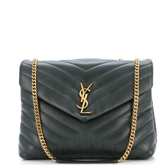 Saint Laurent Loulou Shoulder Bag Matelasse Chevron Leather Medium