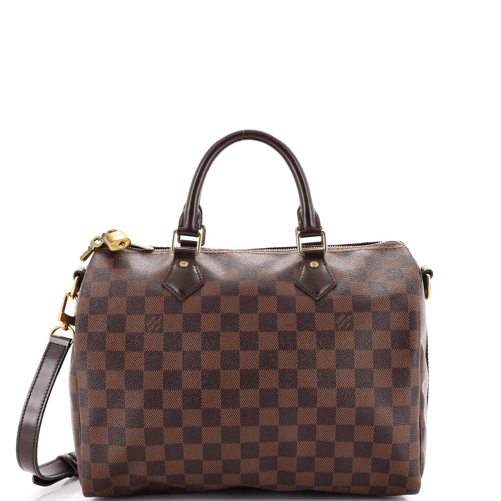 Louis Vuitton Speedy Bandouliere Bag Damier 30 Brown 2206001
