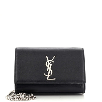 Saint Laurent Classic Monogram Crossbody Bag Grainy Leather Small