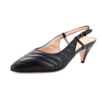 Gucci Women's Slingback Pumps Matelasse Leather