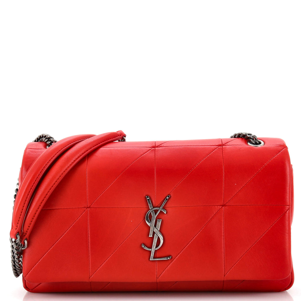 Saint Laurent Jamie Flap Bag Quilted Leather Medium Red 2206621