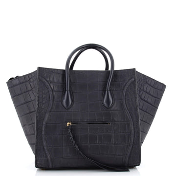 Celine Phantom Bag Crocodile Embossed Leather Medium
