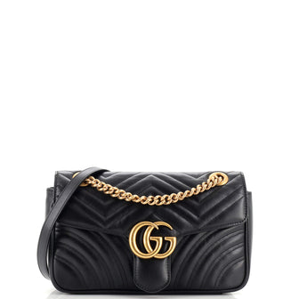 Gucci GG Marmont Flap Bag Matelasse Leather Small