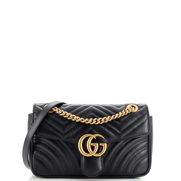 Gucci GG Marmont Flap Bag Matelasse Leather Small