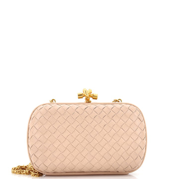 Bottega Veneta Box Knot Clutch Intrecciato Nappa Small
