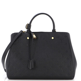 Louis Vuitton Montaigne Handbag Monogram Empreinte Leather GM