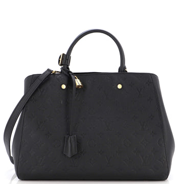 Louis Vuitton Montaigne Handbag Monogram Empreinte Leather GM