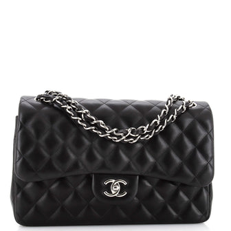 Chanel Classic Double Flap Bag Quilted Lambskin Jumbo