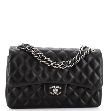 Chanel Classic Double Flap Bag Quilted Lambskin Jumbo