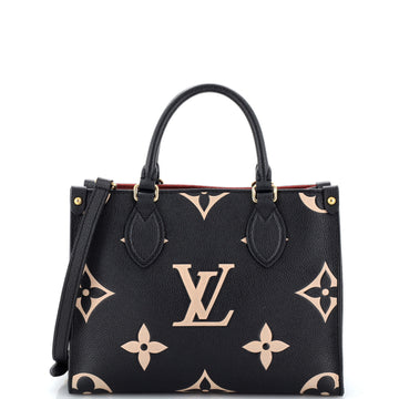 Louis Vuitton OnTheGo Tote Bicolor Monogram Empreinte Giant PM