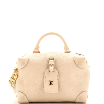 Louis Vuitton Petite Malle Souple Handbag Monogram Empreinte Leather