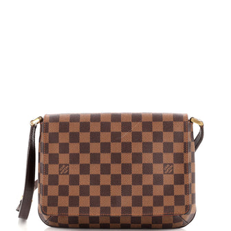 Louis Vuitton Musette Tango Handbag Damier