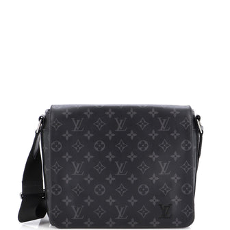 Louis Vuitton District Messenger Bag Monogram Eclipse Canvas PM