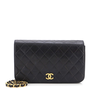 Chanel Vintage Full Flap Bag Quilted Lambskin Medium