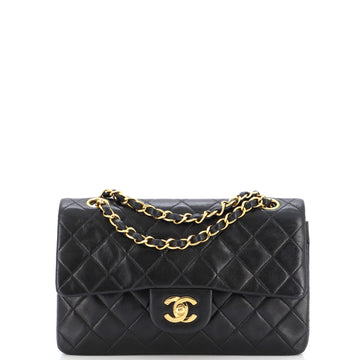 Chanel Vintage Classic Double Flap Bag Quilted Lambskin Small