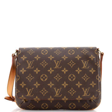 Louis Vuitton Musette Tango Handbag Monogram Canvas