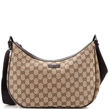 Gucci Saddle Zip Messenger Bag GG Canvas Medium