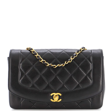 Chanel Vintage Diana Flap Bag Quilted Lambskin Medium