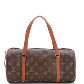 Louis Vuitton Papillon 26 Brown Monogram Canvas Top Handle Bag