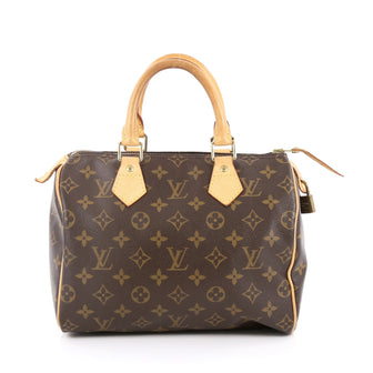 Louis Vuitton Speedy Handbag Monogram Canvas 25 Brown 2207201