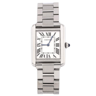 Cartier Tank Solo Quartz Watch Stainless Steel 24