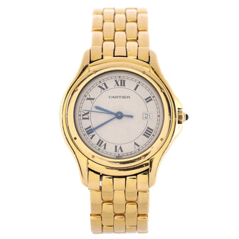 Cartier Panthere Cougar Quartz Watch Yellow Gold 32