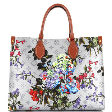Louis Vuitton OnTheGo Tote Limited Edition Floral Monogram Canvas MM